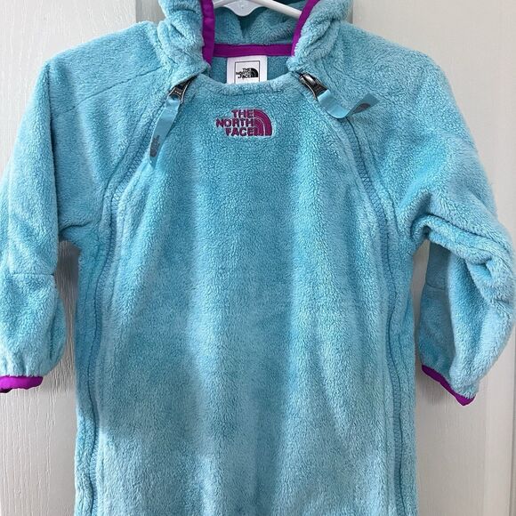 The North Face Buttery Fleece Bunting Suit Infant Girls Size 6-12 Months - Picture 3 of 16